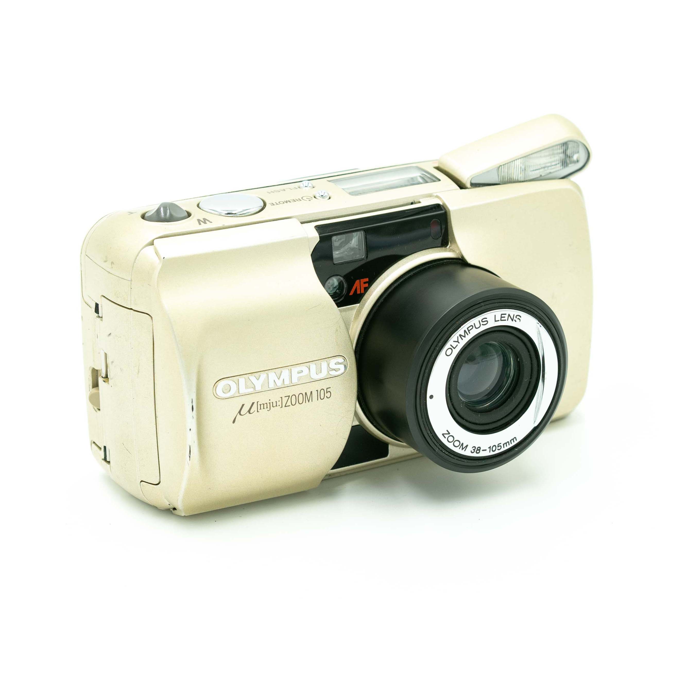 Appareil photo argentique Olympus Mju Zoom 105 Noir Reconditionné